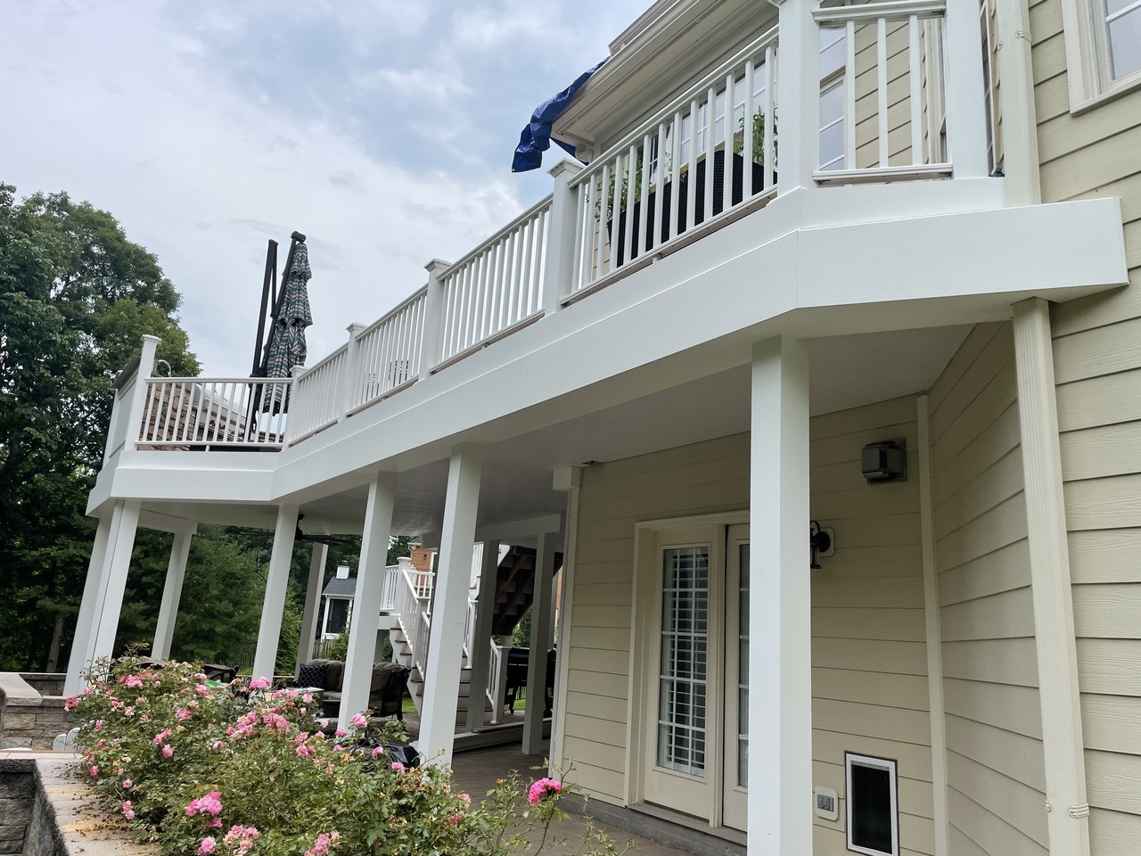 Zip-Up Underdeck Ceiling Addition to Existing Deck